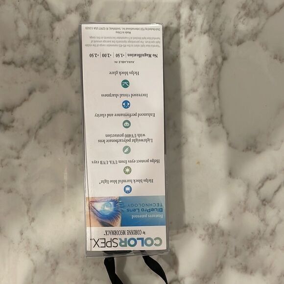 Nwt corinne McCormack +2.00 Reading Glasses BluePro Lenses Bluelight Blocking - Picture 5 of 5